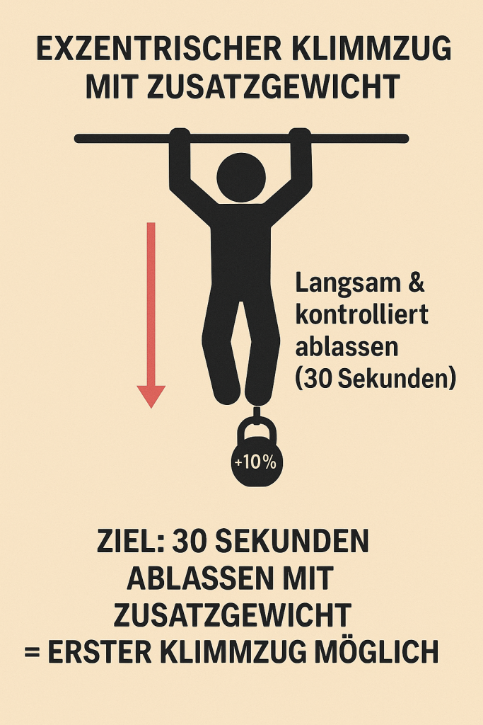 Klimmzug lernen: Schritt für Schritt zur ersten Wiederholung